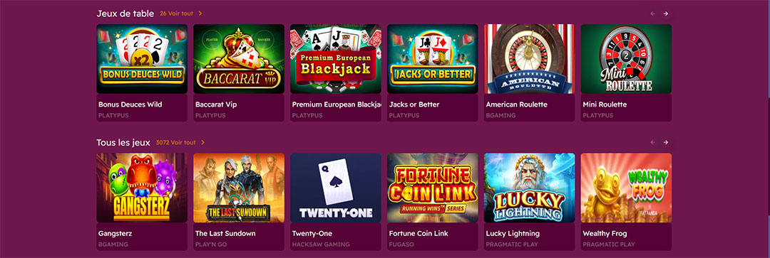 jeux de table letsjackpot casino